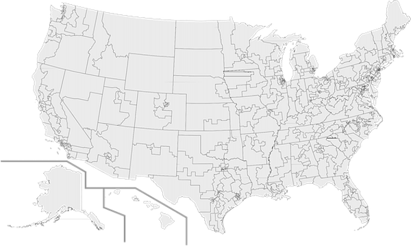 US Map, U.S. Map, Map of the United States outlined, United States of America, America map, U.S. States map, Hawaii, Alaska, United States