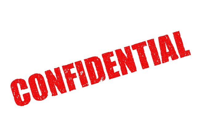 red confidential stamp signifying a non-disclosure agreement